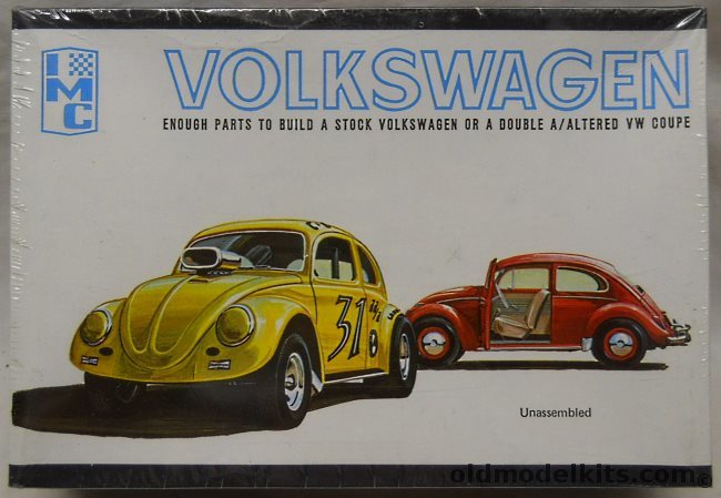 IMC 1/25 Volkswagen Beetle / VW Bug - Stock or Double A Altered Coupe, 114 plastic model kit